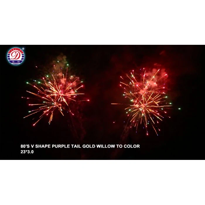 80's V Bentuk Fireworks Display Cake
